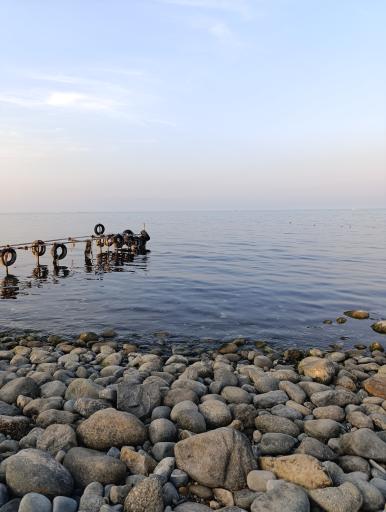 عکس ساحل سنگی رامسر