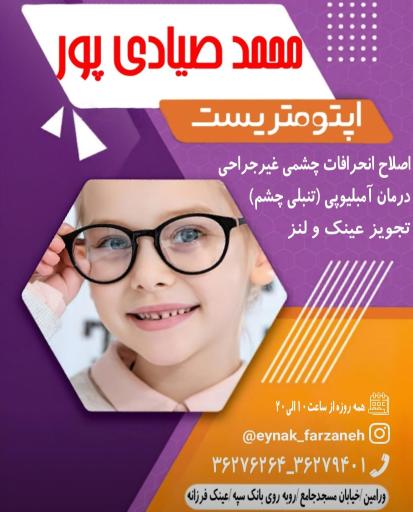 عکس عینک فرزانه کجوئی