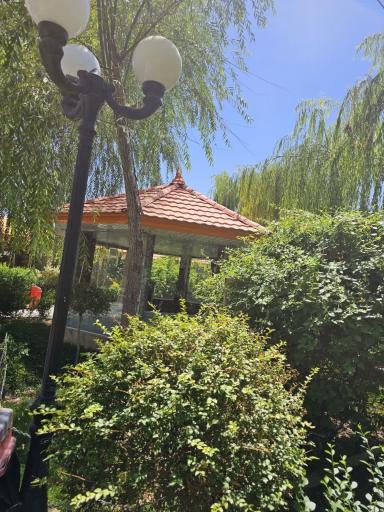 عکس باغ رستوران فانوس گلپایگان