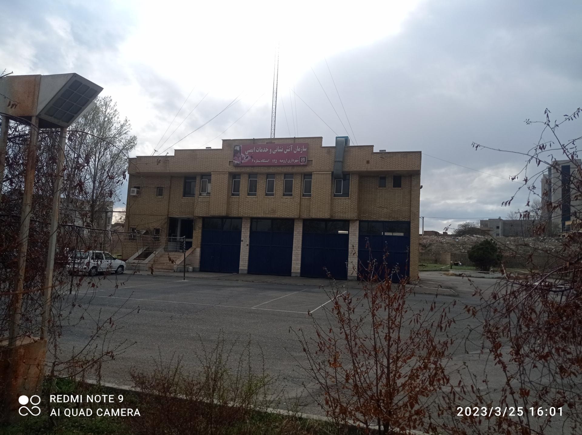 عکس آتش نشانی ایستگاه 6