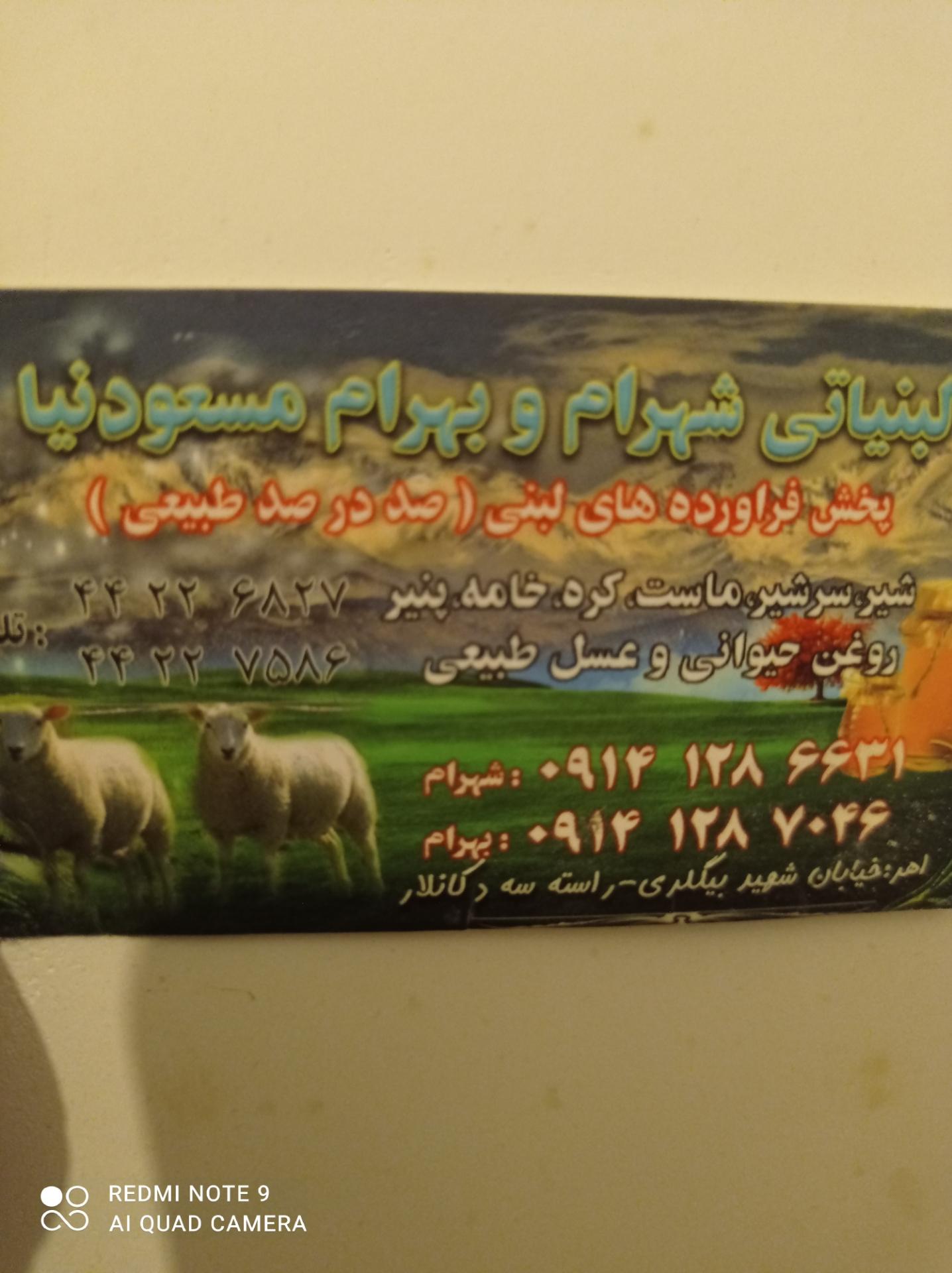 عکس لبنیاتی‌ شهرام‌ و بهرام