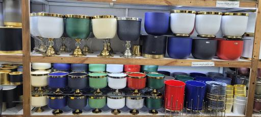 عکس گلدان فلزی فلورا