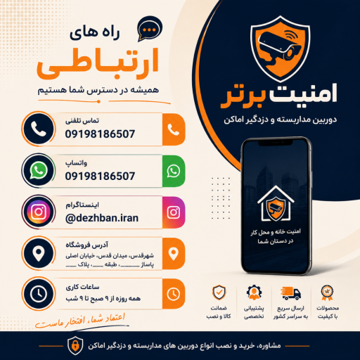 عکس فروشگاه دوربین مداربسته امنیت برتر