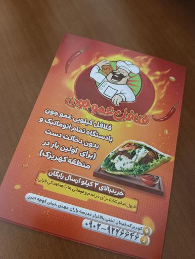 عکس فلافل کیلویی عمو جون