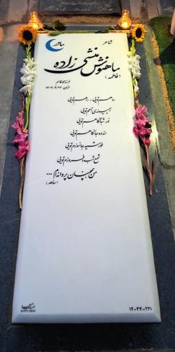 عکس مزار ماهنوش منشی زاده