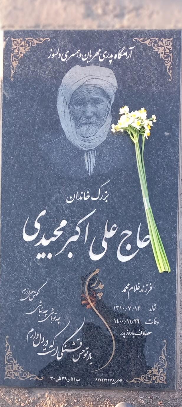 عکس آرامگاه مرحوم علی اکبر مجیدی