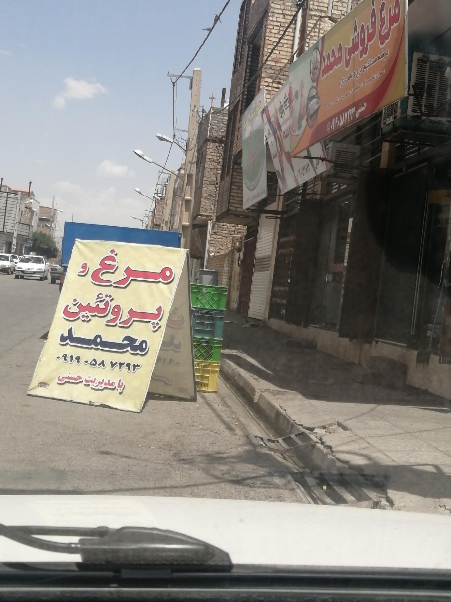 عکس مرغ و پروتئین محمد