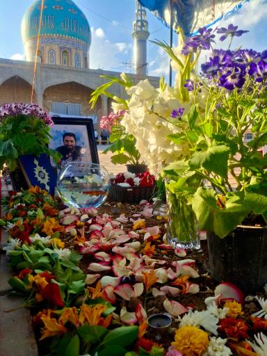 عکس مزار شهید علی قاری فینی