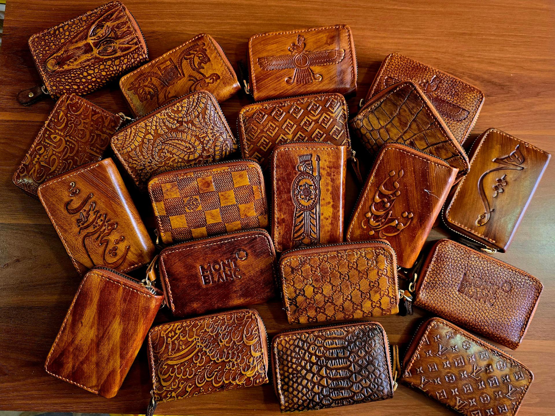 عکس تولیدی کیف چرم خدائی