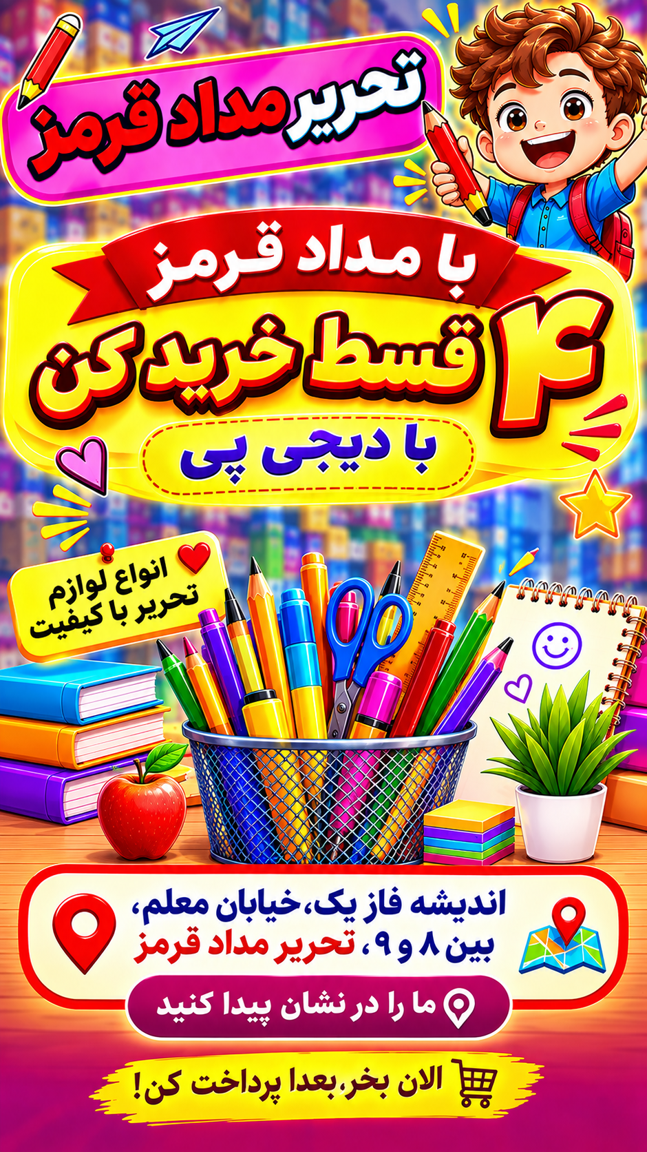 عکس تحریر مداد قرمز