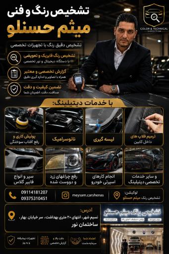 عکس تشخیص رنگ میثم حسنلو 