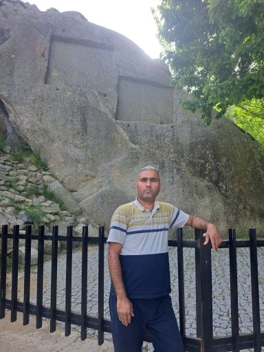 عکس سنگ نوشته های باستانی گنجنامه