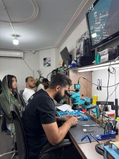 عکس آموزش تعمیرات موبایل شتاب