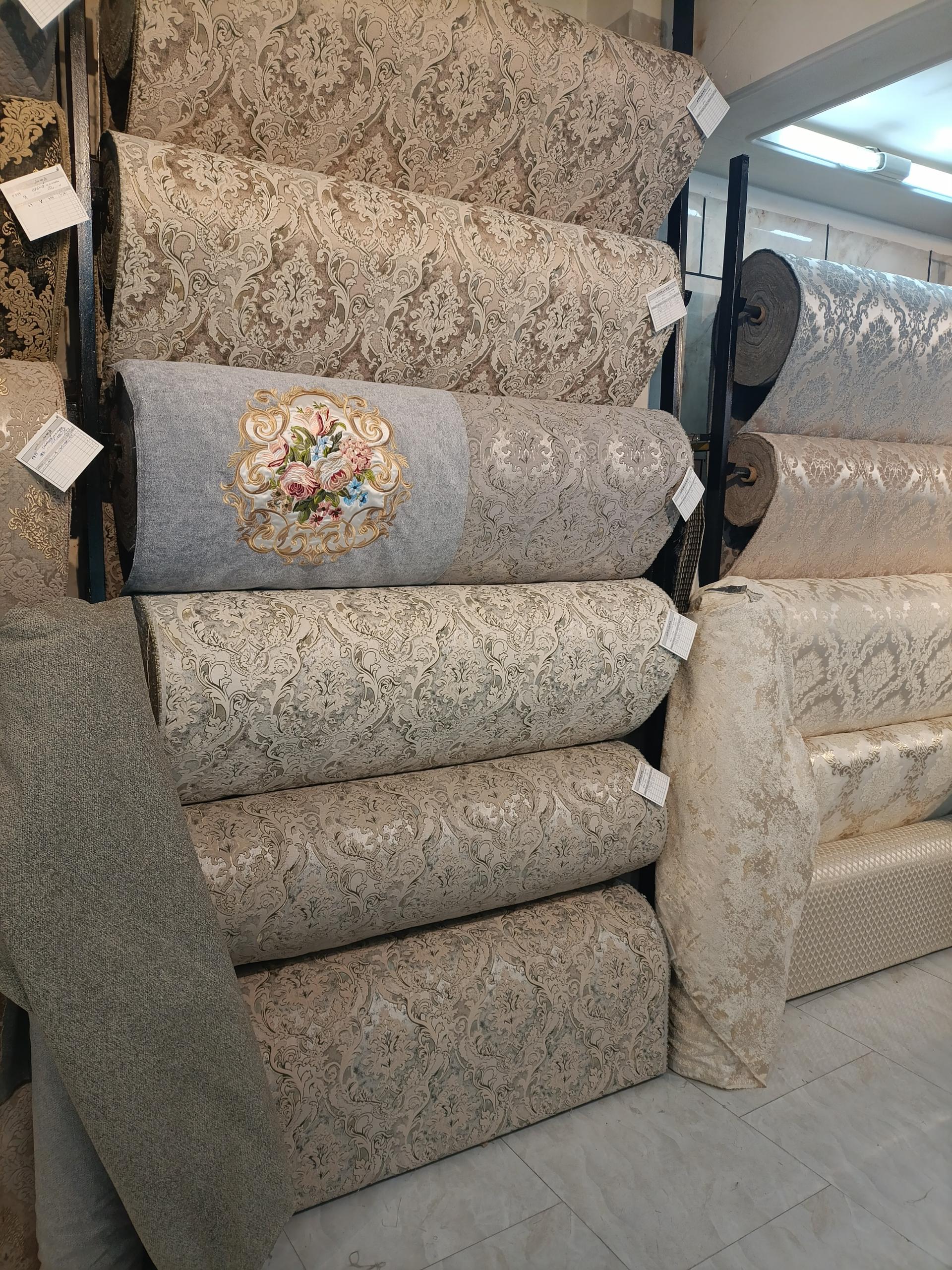 عکس پارچه مبلی و گلدوزی بجانی