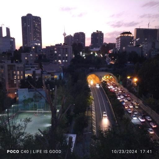 عکس بام تونل رسالت