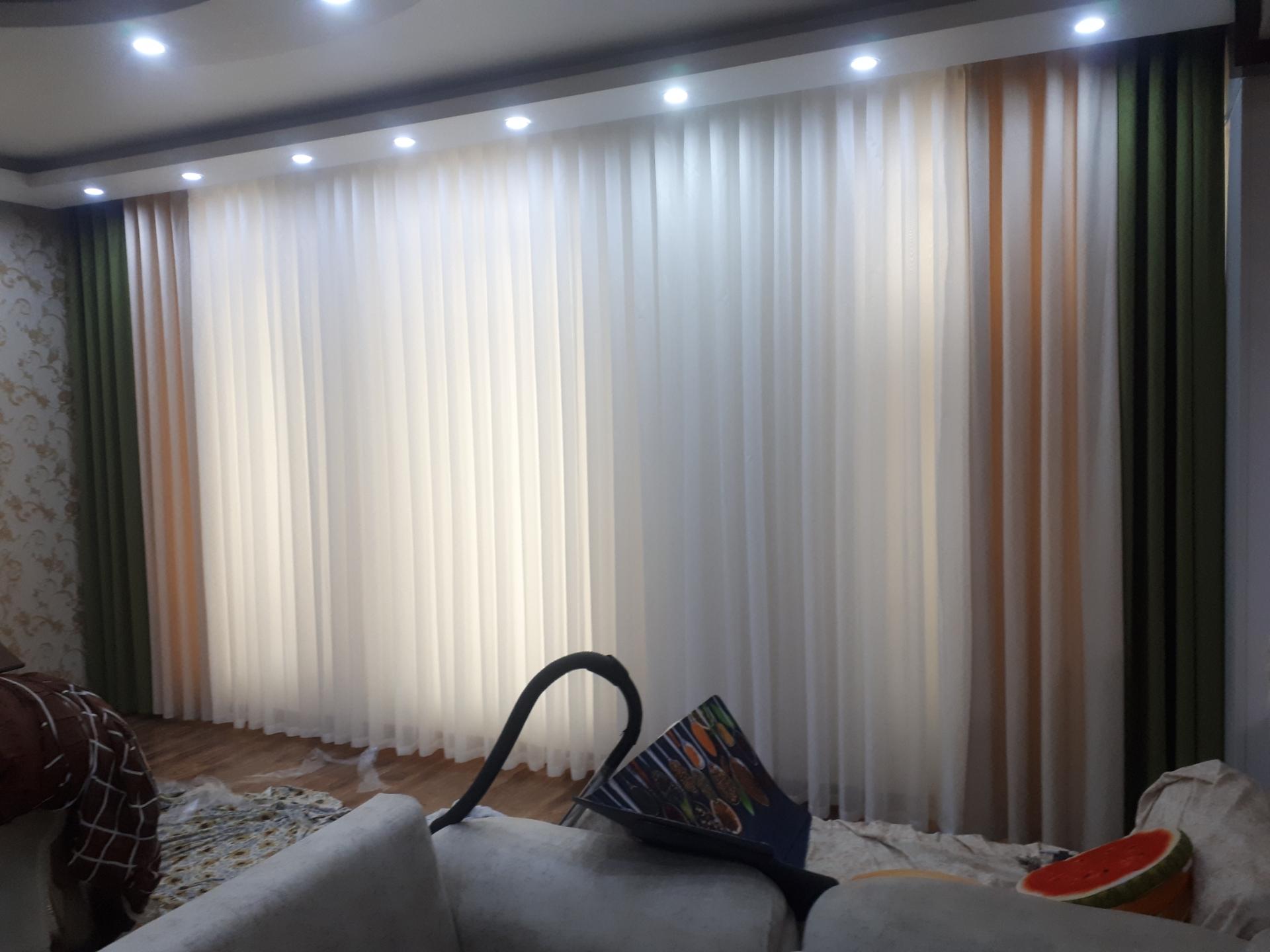 عکس دکوراسیون سایه کاغذ دیواری پرده کناف