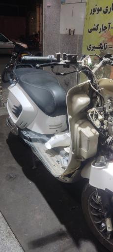 عکس چکاپ هندا تعمیرات انواع موتور سیکلت 