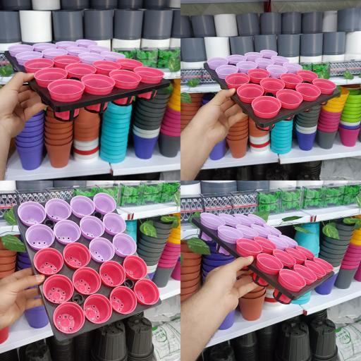 عکس گلدان پلاستیکی گلدان کده