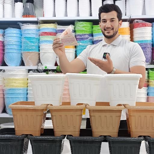 عکس گلدان پلاستیکی گلدان کده