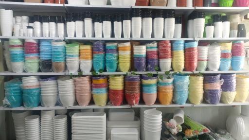 عکس گلدان پلاستیکی گلدان کده