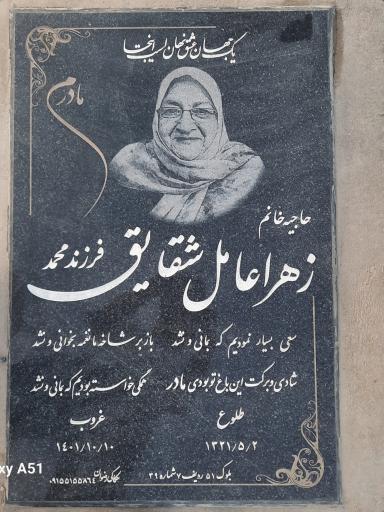 عکس زهرا عامل شقایق