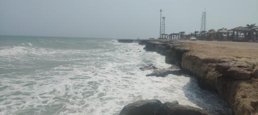 عکس ساحل و پارک سنگ سیاه شهرستان جاسک