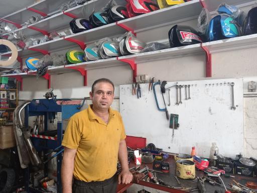 عکس تعمیرگاه و فروشگاه موتورسیکلت کیوان شعبانی