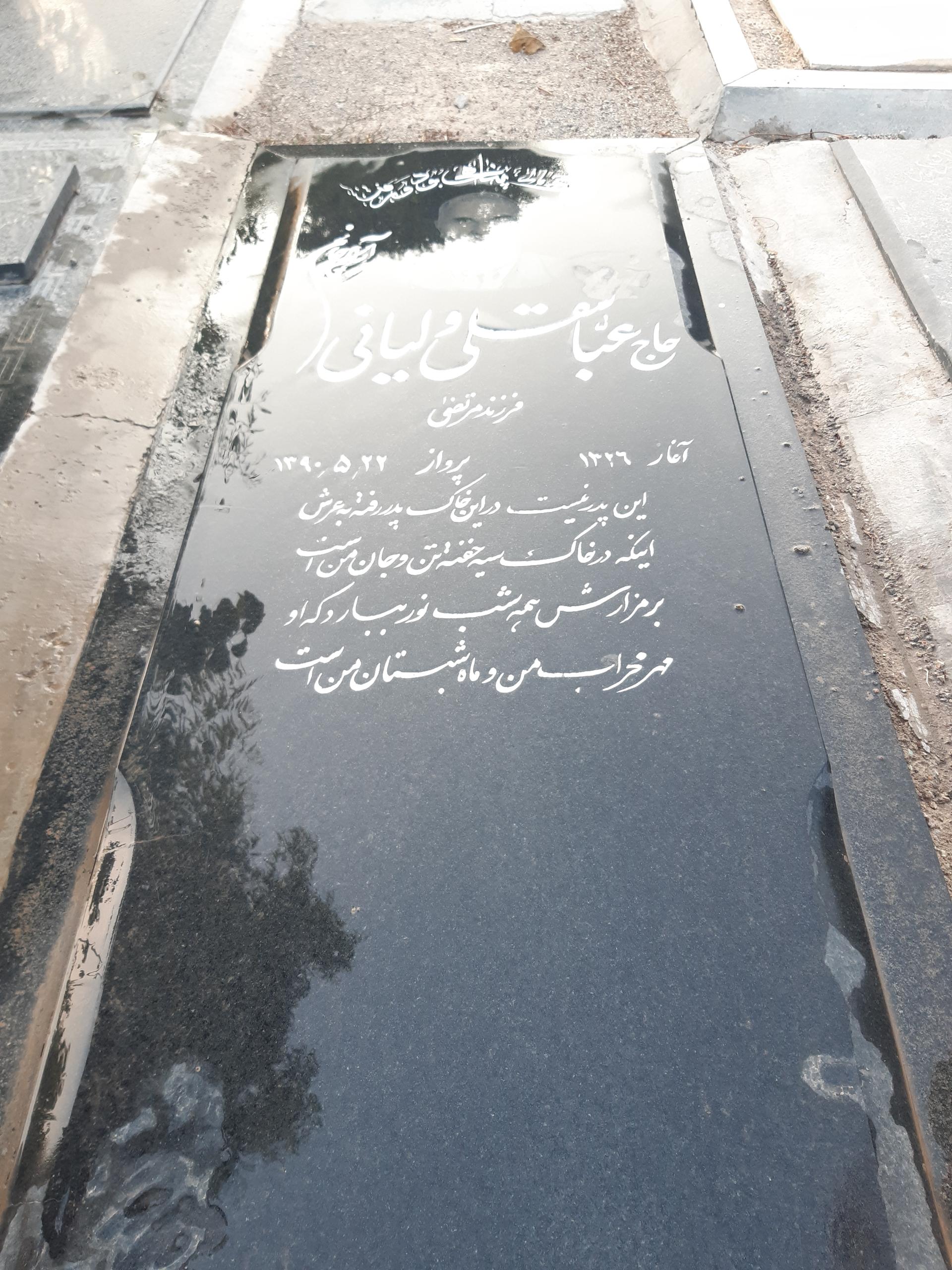 عکس مزارحاج عباسقلی ولیانی