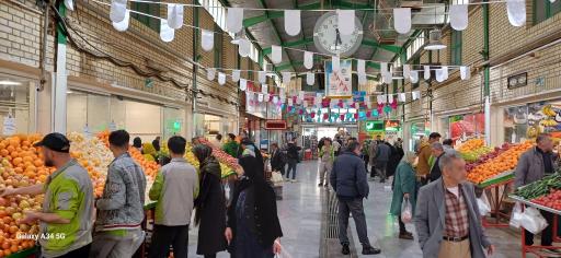 عکس میدان میوه و تره بار بعثت