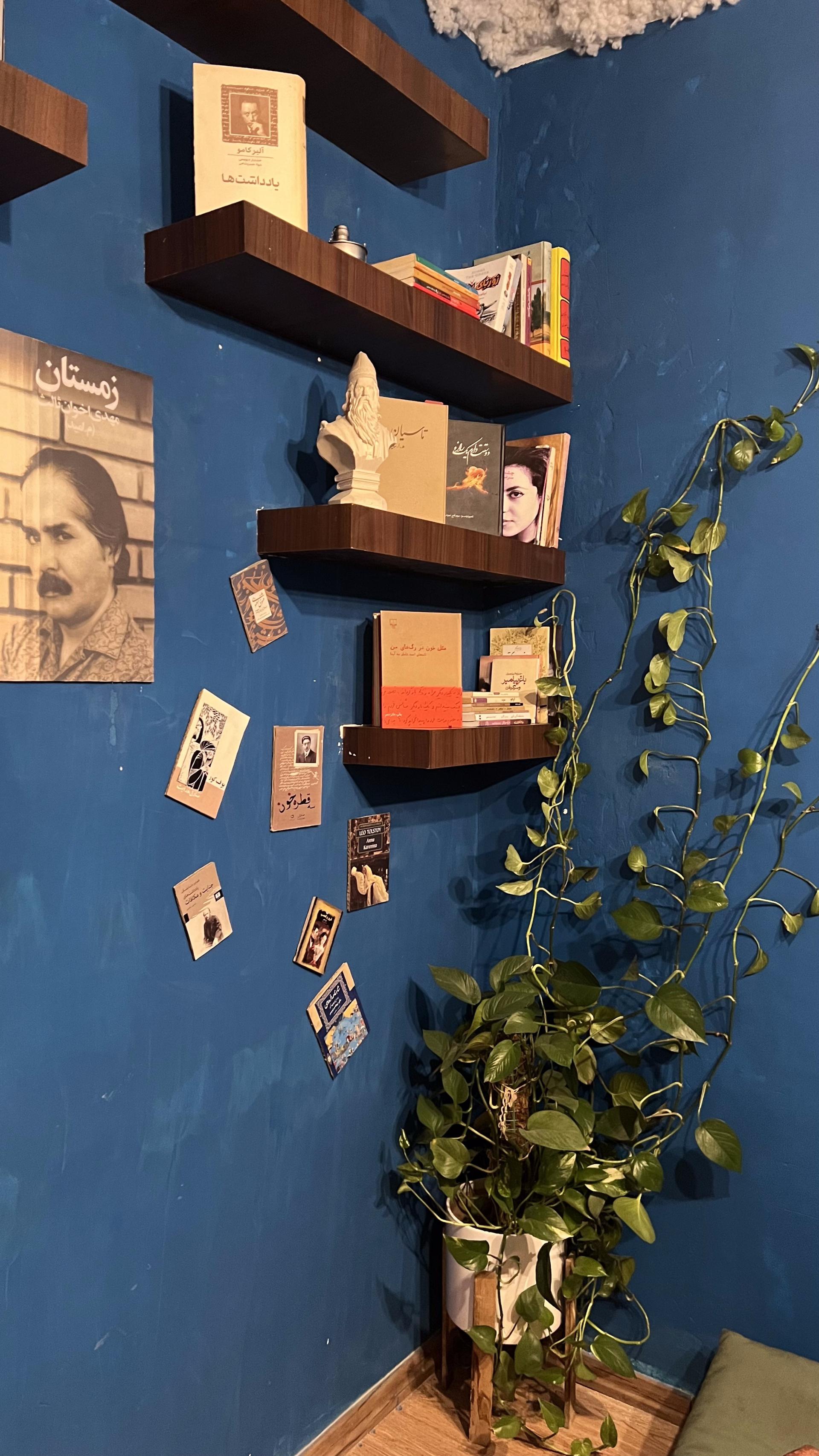 عکس کتابفروشی زمستان