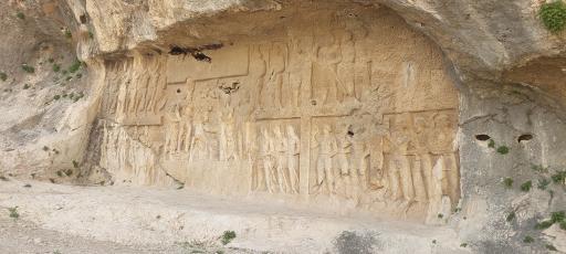 عکس نقش برجسته شاپور یکم