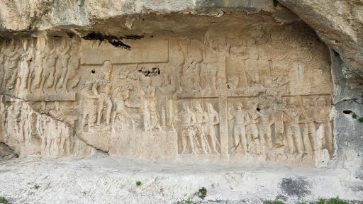 عکس نقش برجسته شاپور یکم