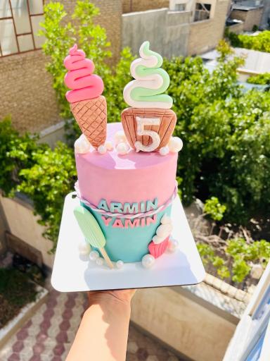 عکس کیک خانگی نوتلا