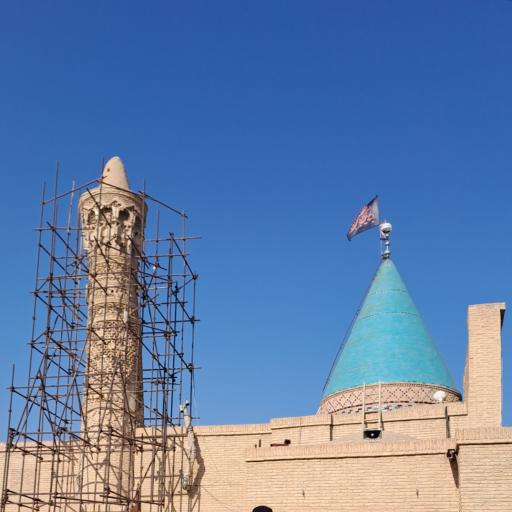 عکس محراب  و شبستان مسجد جامع بسطام 