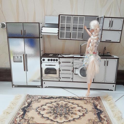 عکس کارگاه کوچولوسازی مبلمان باربی