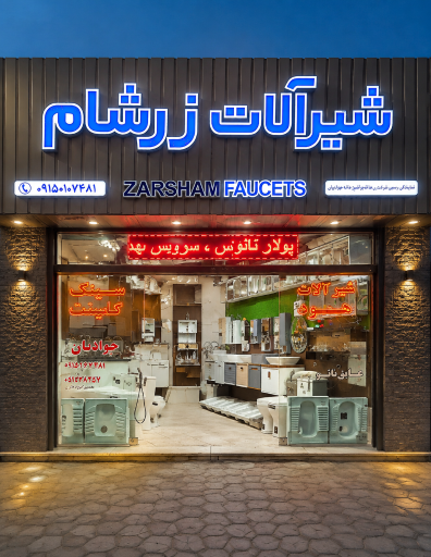 عکس «شیرآلات زرشام» تجهیزات خانه و آشپزخانه جوادیان