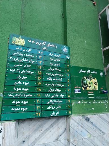 عکس میدان میوه و تره بار پیروزی