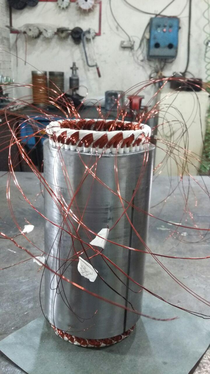 عکس سیم پیچی الکترو موتورهای صنعتی شهیدی