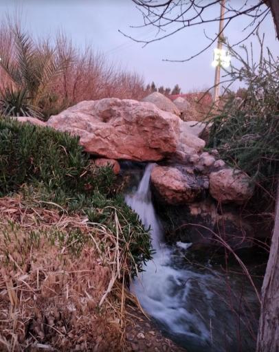 عکس دریاچه پارک آبشار بافق