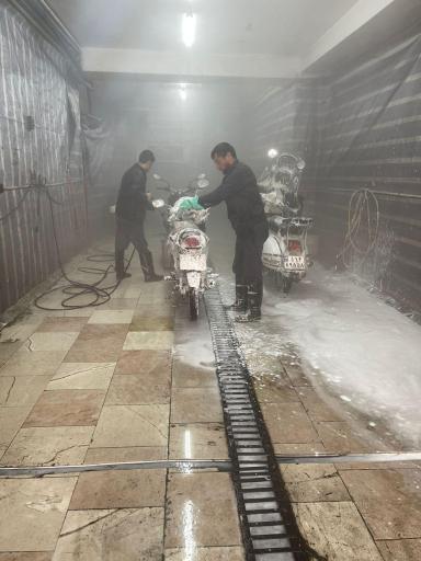 عکس کارواش سیکلت مدرن