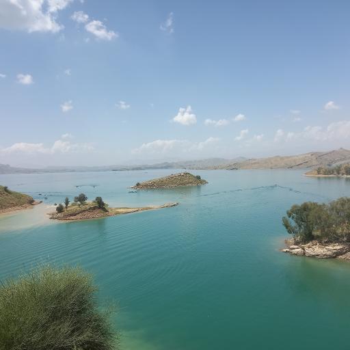 عکس دریاچه سد دز