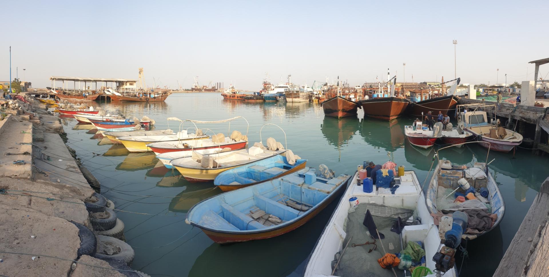 عکس اسکله صیادی صلح آباد