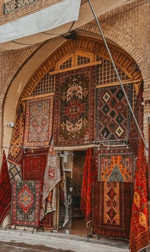 عکس بازار فرش اصفهان