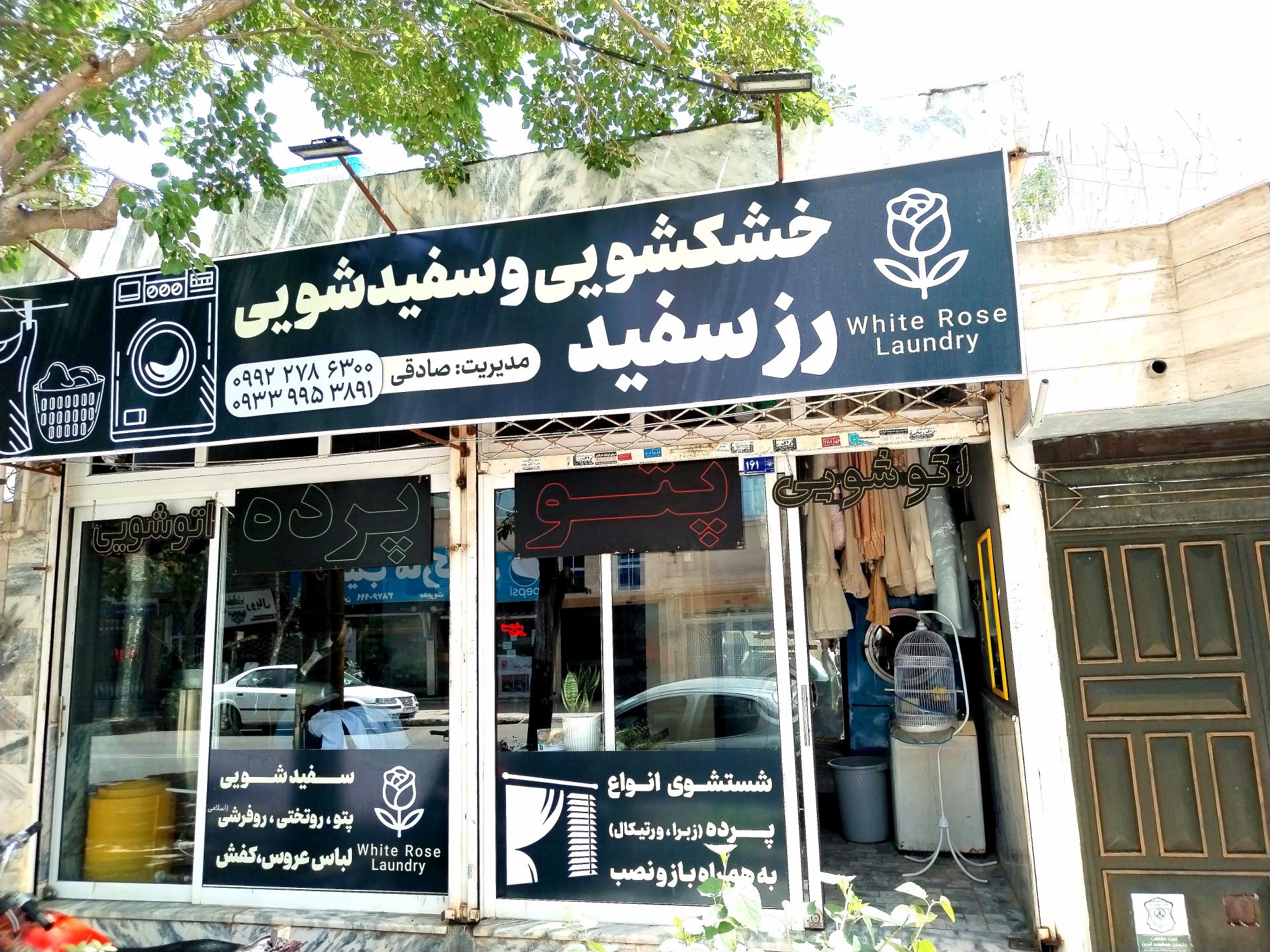 عکس خشکشویی رز سفید