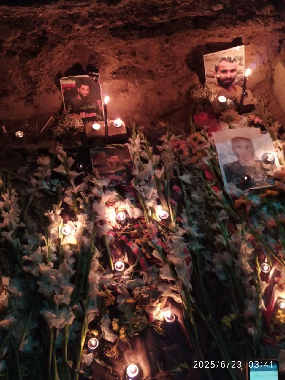 عکس مزار شهدای جنگ ۱۲ روزه