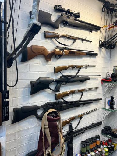 عکس لوازم شکاری و تفنگ بادی کمان گیر 