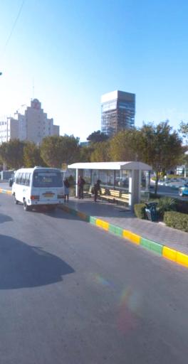 عکس ایستگاه اتوبوس تقاطع شهید گمنام