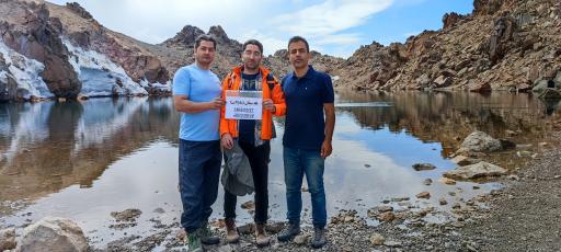 عکس دریاچه قله سبلان