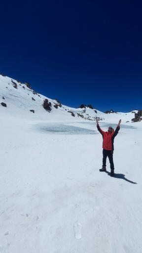 عکس دریاچه قله سبلان