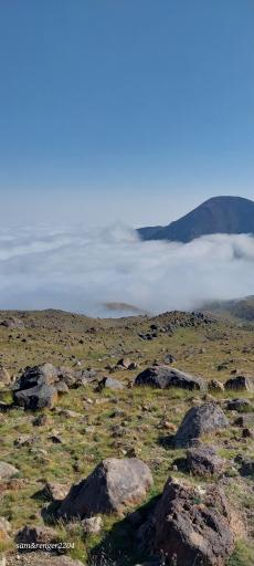 عکس دریاچه قله سبلان